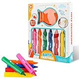 AWAMRWA Badewannenstifte - 6 Badestifte für Kinder Badewanne und 1...