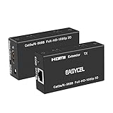 HDMI-Extender, HDMI-Sender und Empfänger, RJ45, Cat6/7, bis zu 60 m,...