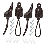 NOLITOY 4 Stück Winddichtes Outdoor Sichtschutz Befestigungsset mit...