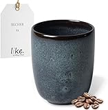 like. by Villeroy & Boch – Lave Gris Steingut Becher Ohne Henkel grau,...