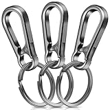 3 Stück Karabiner Schlüsselanhänger,Caianwin Karabinerhaken Klein Metall...
