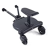 Buggy Board mit Sitz, Trittbrett für Kinderwagen Universal...