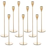 Dazhtu 9 SetKerzenständer,Gold Metall Kerzenhalter, Vintage Kerzen...