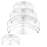 MUNGHOK 4er Set Edelstahl Kuchengitter Rund, 16cm 20cm 22cm 26cm Brot...