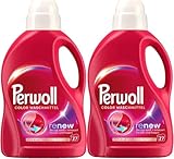 Perwoll Renew Color (2x25 Waschladungen), Color Waschmittel für farbige...
