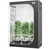 VEVOR Growbox 122 x 61 x 183 cm Gewächshaus aus 22 mm Stahl-Rahmen und...
