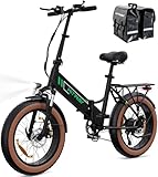 HITWAY E Bike 20 * 4,0 Zoll Fettreifen Elektrofahrrad E-Mountainbike,...