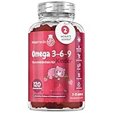 Omega 3 6 9 Gummibärchen für Kinder - 400mg Perillaöl liefert Omega 3,...