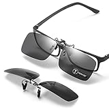 TERAISE Polarisierte Sonnenbrille Clip über Brillen Blendschutz UV400 clip...