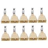 WOONEKY 10 Stück Teiliges Angelglocken Set aus Edelstahl Lauter Alarmclip...