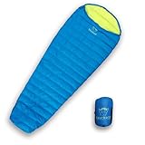 Tourbold Schlafsack Tourbeutel Daune ultraleicht Sommer Komfort Schnitt 550...