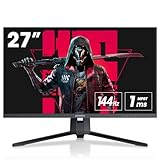 KOORUI 27 Zoll QHD Gaming Monitor 144 Hz, 1ms, DCI-P3 90% Farbumfangs,...