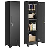 Dripex Metallschrank mit Hängestange, Stahlschrank Aktenschrank...