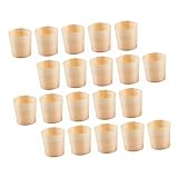 PACKOVE 20stücke Holzbecher Einwegbecher Küchentassen Dessertbecher...