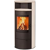 Kaminofen München V3 braun Speckstein creme weiß beschichtet 7kw...