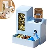 2 in 1 Kaninchen Futter Wasserspender, Kaninchen Wasserflasche...