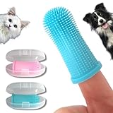 PawsOnly Fingerzahnbürste Hund Katze | Set von 2 | Aufbewahrungsbox |...