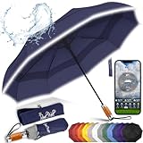 Royal Walk Regenschirm Taschenschirm Sturmfest Automatik Auf und Zu...