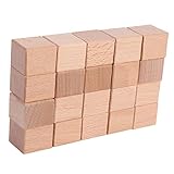 NUOBESTY 20 Stück Siegel Holzblock Holzstempel Blanko Hartholz Sammelalbum...