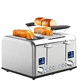 Steinborg Toaster Langschlitz | Digitales Display mit Countdown |...