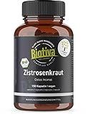 Zistrosenkraut Bio 150 Kapseln - Cistus Incanus - graubehaarte Zistrose -...