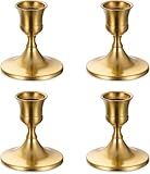 Filltown Kerzenständer Gold Stabkerzen Tischdekoration, 4 Stück Set...