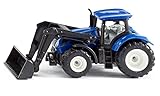 Siku 1396, New Holland Traktor mit Frontlader, Metall/Kunststoff,...