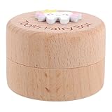 FIXOSHEE Holz Zahnbox Milchzahndose mit Großem Fassungsvermögen Stabile...