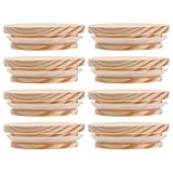 HOODANCOS 8 Stück Teiliges Holzdeckel für Gläser mit Gummidichtung...