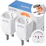 Bigfish UK Adapter 2Pack, Adapter England Deutschland Stecker,...