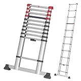 Hailo T80 FlexLine Alu Sicherheits-Teleskopleiter - ausziehbare...