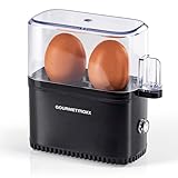 GOURMETmaxx Design Eierkocher für 2 Eier | kompakter Egg Boiler | Egg...