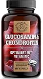 Glucosamin Chondroitin Hochdosiert -2630mg pro Tagesdosis- mit Vitamin C...