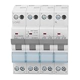 RASTKY Manueller Transfer-Trennschalter, 63 A, Notstromumschaltung für...