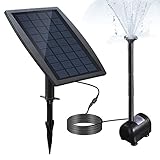 Decdeal Bürstenlose Solar Teichpumpe Solar-Brunnen Wasserpumpe mit...