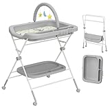 UBRAVOO Baby Tragbarer Wickeltisch, Zusammenklappbare Wickelstation mit...