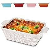 Praknu Auflaufform aus Keramik für 2 Personen - Für Lasagne, Tiramisu &...
