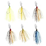 6er-Set Chatterbait Bionischer Schwimmköder 15g – Alriedy Raubfisch...