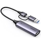 UGREEN Video Capture Card, USB 3.0 HDMI auf USB C/A Videoaufnahmekarte, 4K...