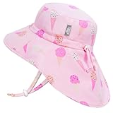 Jan & Jul Schnell Trocknender Baby Sonnenhut für Mädchen mit UV-Schutz...