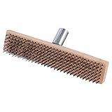 Stahldrahtbesen - 30cm Flexibler Stabiler Stahlbesen für Gartenreinigung -...
