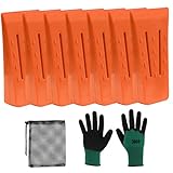 Abibiocy Baumfellschnitz 7pcs 6 Zoll Felling Keile ABS BAME CLETING KED mit...