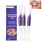 Zahnaufhellung Whitening Stift, Purple Teeth Bleaching Pen, Zahnweiss Stift...