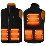 TOUVE Beheizbare Weste Heizweste Herren Damen, Polarfleece-Heizjacke...