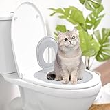 Katzen Toilettentrainer aus Kunststoff – WC-Sitz Training System für...