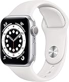 Apple Watch Series 6 (GPS, 40MM) Aluminiumgehäuse Silber mit weiß...