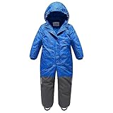linboo Unisex Kinder Schneeanzug mit Kapuze Gefüttert Skioverall...