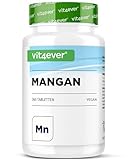 Mangan 10 mg - 365 Tabletten für 1 Jahr - Laborgeprüft (Wirkstoffgehalt &...