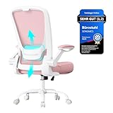 SONGMICS Bürostuhl ergonomisch, Drehstuhl mit Mesh, Lendenstütze,...