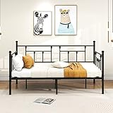 VERFARM Tagesbett Bettgestell 90x200 cm Bett, Einzelbett Schlafsofa mit...